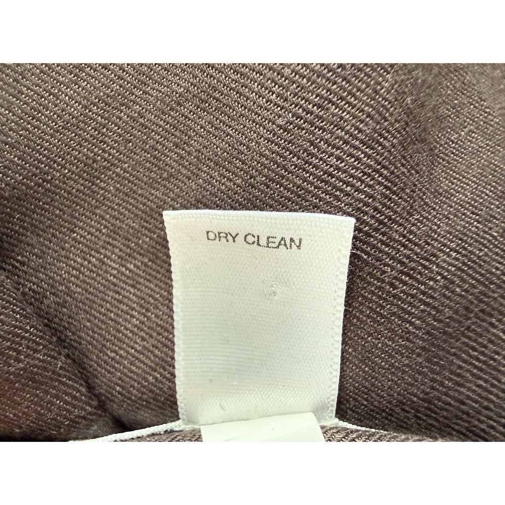 Ann Taylor LOFT "Ann" Pants Women's 6 Brown Linen Blend Lined - Picture 13 of 13